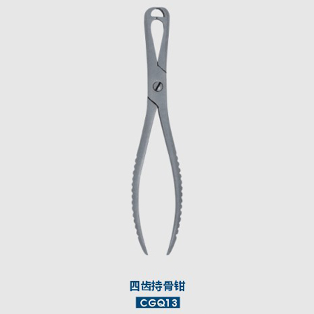  The four tooth bone holding forceps